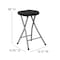 Flash Furniture Foldable Stool with Black Plastic Seat and Titanium Frame, PK2 2-DAD-YCD-30-GG - alternate 7